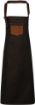 Afbeeldingen van Division - Waxed look denim bib apron with faux leather