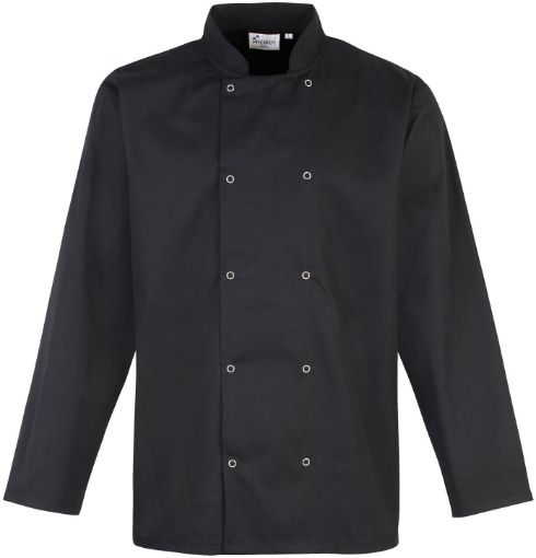 Afbeeldingen van Long Sleeve Press Stud Chef's Jacket