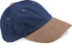 Image de Casquette homme profil bas en coton brossé - 6 panneaux