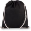 Image de Petit sac à dos en coton bio avec cordelettes