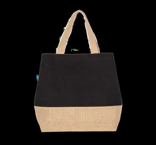 Picture of Canvas & jute hold-all shopper bag