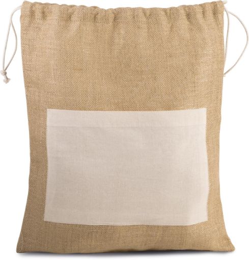 Picture of Jute drawstring bag