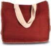 Picture of Jute bag with contrast stitching