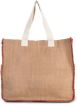Image de Sac en jute avec coutures contrastées