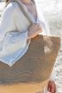 Picture of Woven jute shopping bag with knit canvas effect