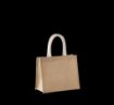 Image de Sac style cabas en toile de jute - modèle moyen