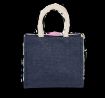 Image de Sac style cabas en toile de jute - modèle moyen