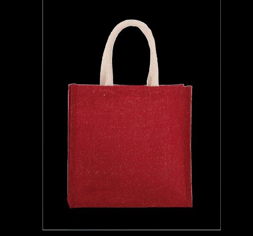 Afbeeldingen van Shopper van jutecanvas - groot model