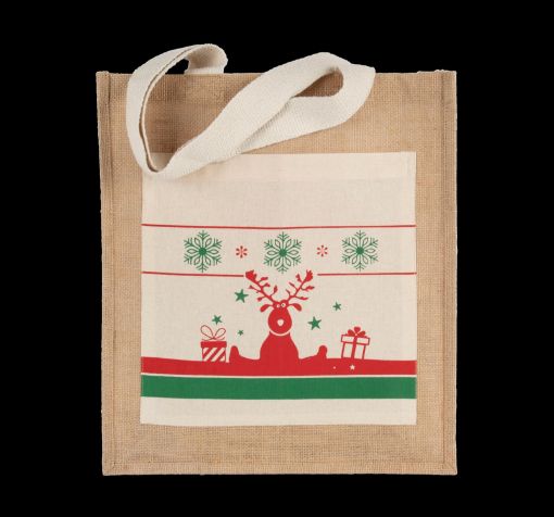 Afbeeldingen van Shopper met kerstmotieven