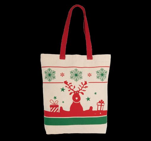 Afbeeldingen van Shopper met kerstmotieven