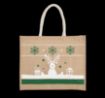 Afbeeldingen van Shopper met kerstmotieven