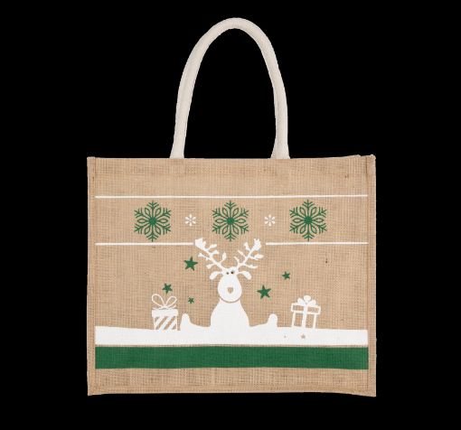 Afbeeldingen van Shopper met kerstmotieven