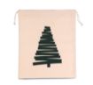Image de Sac coton à cordon motif sapin