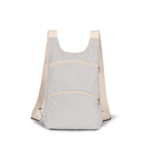 Picture of Recycled backpack with anti-theft back pocket One Size Ecume / Hemp