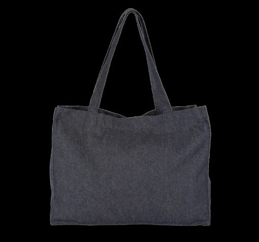 Picture of Recycled cotton denim look large shopper