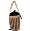 Picture of Eco-friendly striped seagrass basket bag