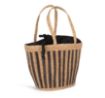 Picture of Eco-friendly striped seagrass basket bag