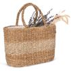 Picture of Eco-friendly striped seagrass basket bag