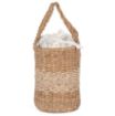 Picture of Eco-friendly striped seagrass basket bag