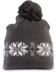 Image de Bonnet de Noël tricoté motif étoiles