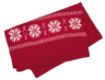 Afbeeldingen van Gebreide kerstsjaal met sterrenpatroon