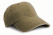 Image de Casquette coton fine ligne lavé avec visière sandwich