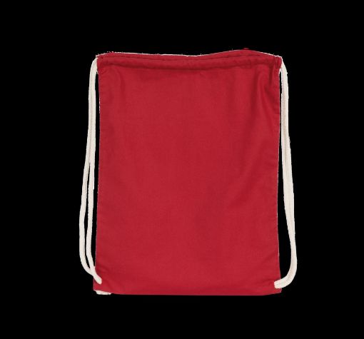 Picture of Organic cotton backpack with drawstring carry handles