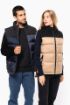 Afbeeldingen van Tweekleurige gewatteerde bodywarmer uniseks