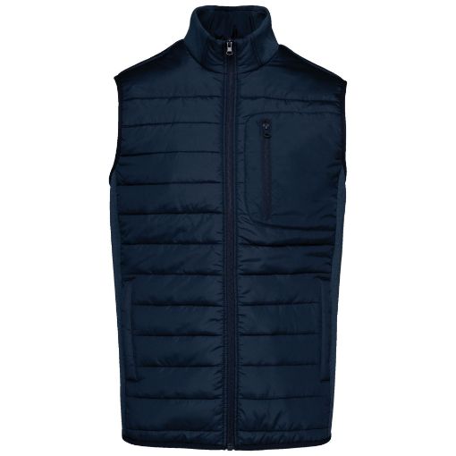 Afbeeldingen van Herenbodywarmer in twee stoffen