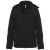 Afbeeldingen van Gewatteerde softshell damesparka met capuchon