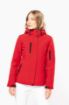 Afbeeldingen van Gewatteerde softshell damesparka met capuchon
