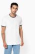 Afbeeldingen van Heren-t-shirt piqué ronde hals S Navy / Off White