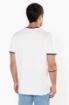 Afbeeldingen van Heren-t-shirt piqué ronde hals S Navy / Off White