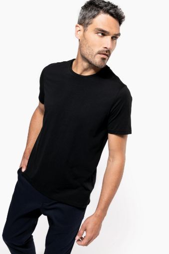 Afbeeldingen van Heren-t-shirt Supima® ronde hals korte mouwen S Black