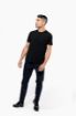 Afbeeldingen van Heren-t-shirt Supima® ronde hals korte mouwen S Black