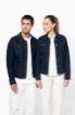 Afbeeldingen van Ongevoerde damesjas van denim Rinse