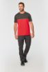 Afbeeldingen van Ecologisch tweekleurig uniseks T-shirt met korte mouwen