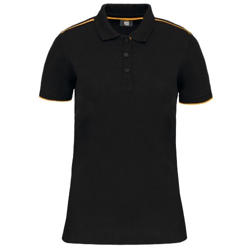 Picture of Ladies' short-sleeved contrasting Day To Day polo shirt