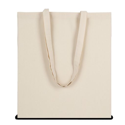 Afbeeldingen van Totebag in gerecycleerde stof met katoenlook