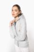 Afbeeldingen van Vintage damessweater met rits en capuchon