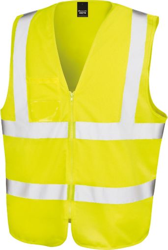 Image de Gilet de sécurité zippé Fluorescent