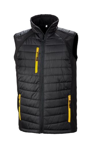 Afbeeldingen van Black compass gewatteerde softshell bodywarmer