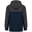 Bild von Umweltfreundliche, zweifarbige Molton-Kapuzenjacke mit Reißverschluss, Unisex