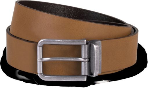Afbeeldingen van Riem van leer met onafgewerkte rand - 35 mm