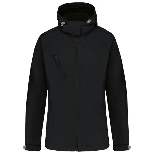 Afbeeldingen van Dames softshell jas met afneembare capuchon