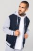 Afbeeldingen van College jacket met capuchon unisex