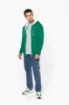 Afbeeldingen van Herensweater met rits en capuchon in contrasterende kleur