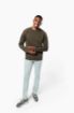 Afbeeldingen van Herensweater BIO ronde hals raglanmouwen