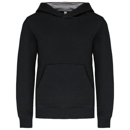 Afbeeldingen van Kinder hooded sweater met gecontrasteerde capuchon Fine
