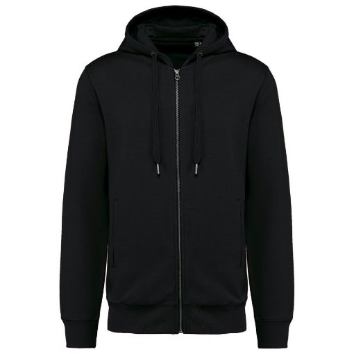 Afbeeldingen van Ecologische uniseks sweatvest met capuchon
